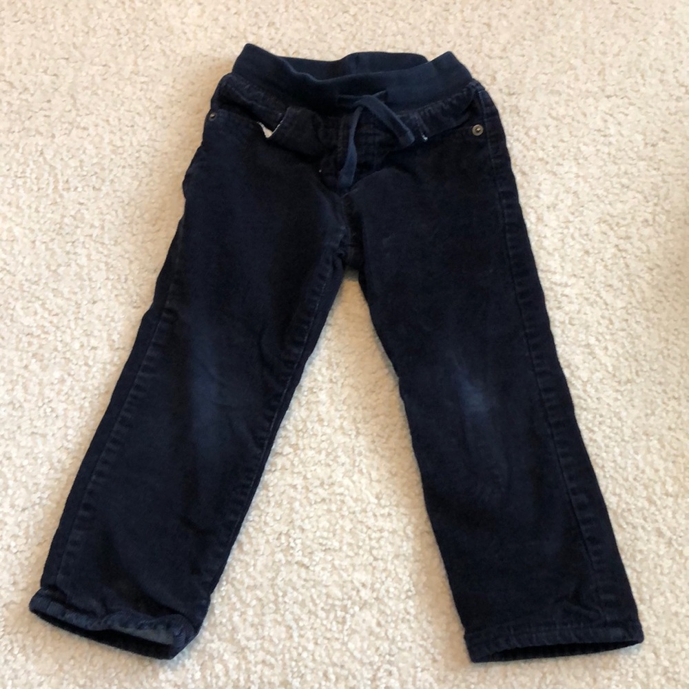 Black corduroy kids pants size 3